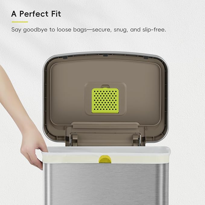 EKO 21 Gallon / 50-90 Liter, Extra-Strong Garbage Bags, Lemon Zest Scent - Image 5