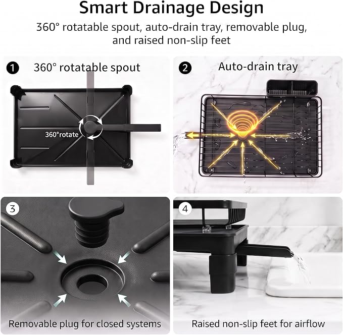 PureBox Dish Drying Rack for Kitchen Counter - Image 2