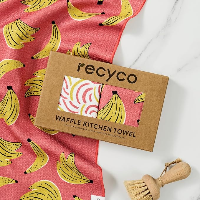 RECYCO Waffle Kitchen Towel Set of 2 - Image 8