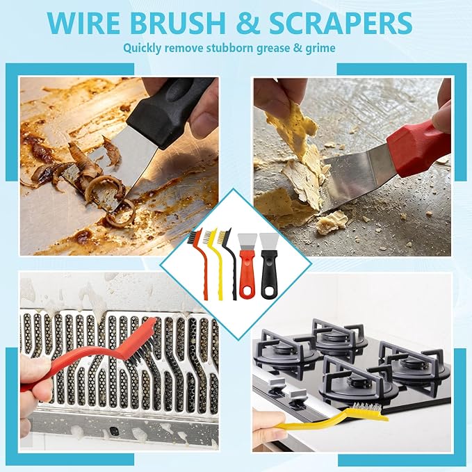 18PCS Crevice Cleaning Brush Hard Bristle Scrub Brushes - Image 3