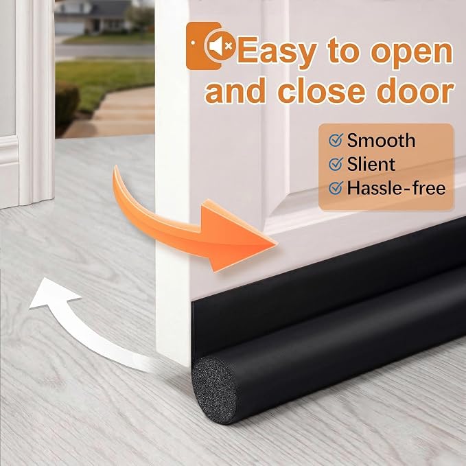 HomeProtect Door Draft Stopper 30 Inch, Weather Stripping - Image 7