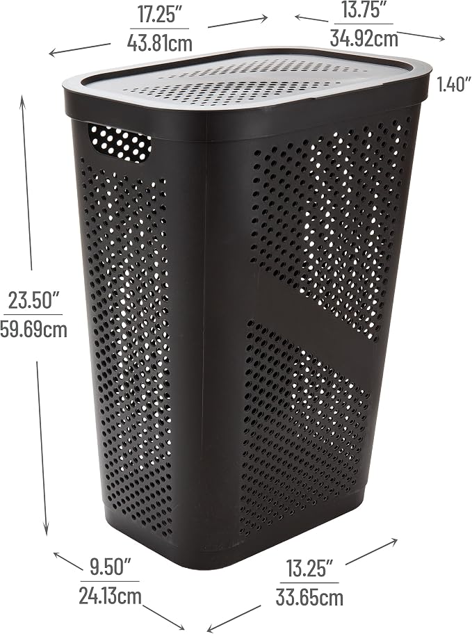 Mind Reader Slim Laundry Hamper - Image 3