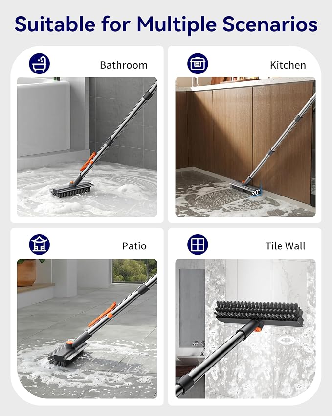 3 in 1 Adjustable Small Floor Scrub Brush - Image 6