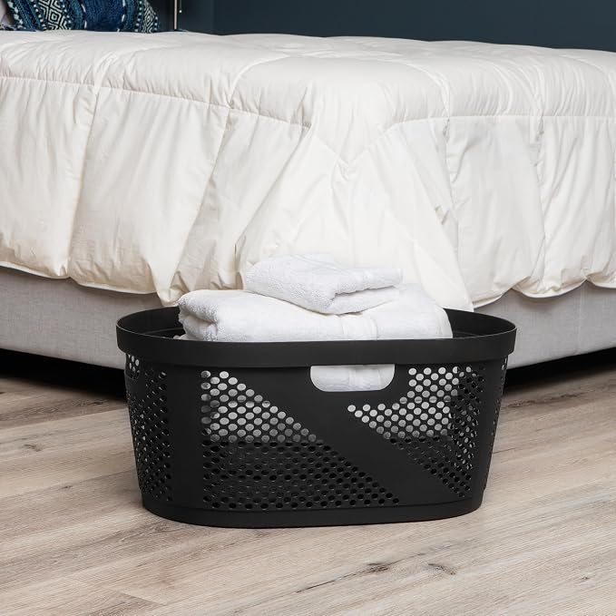 Mind Reader 40L Ventilated Laundry Baskets, Lightweight Clothes Hamper - Image 2