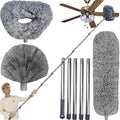 20+ Ft High Reach Ceiling Fan Duster & Cobweb & Corner Brush Duster by Tonmp