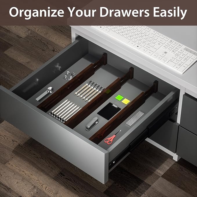 4 PCS Drawer Divider, 2.3" High Expandable Separators - Image 6