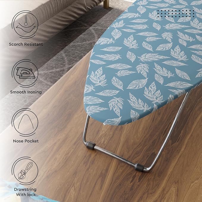Encasa XO Ironing Board Cover and Pad, Thick Felt 28"x12" - Image 7