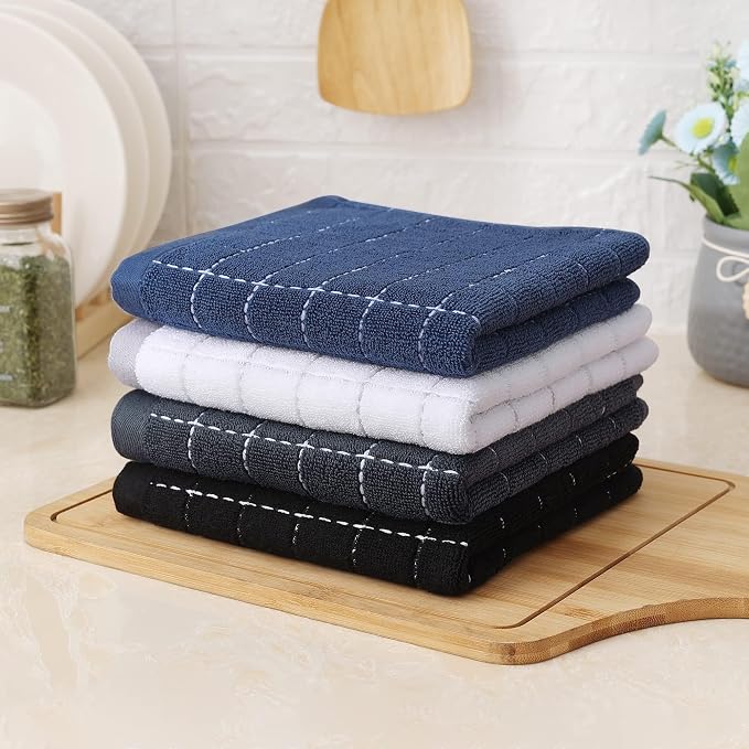 Homaxy 100% Cotton Terry Kitchen Towels, 6 Pack - Image 8