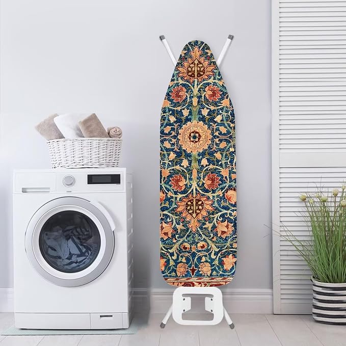William Morris Pattern Polyester Ironing Board Cover Hook & Loop Elastic Edge - Image 4
