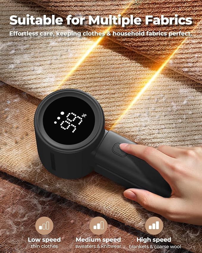 Fabric Shaver, Electric Lint Remover, Sweater Shavers to Remove Pilling - Image 2