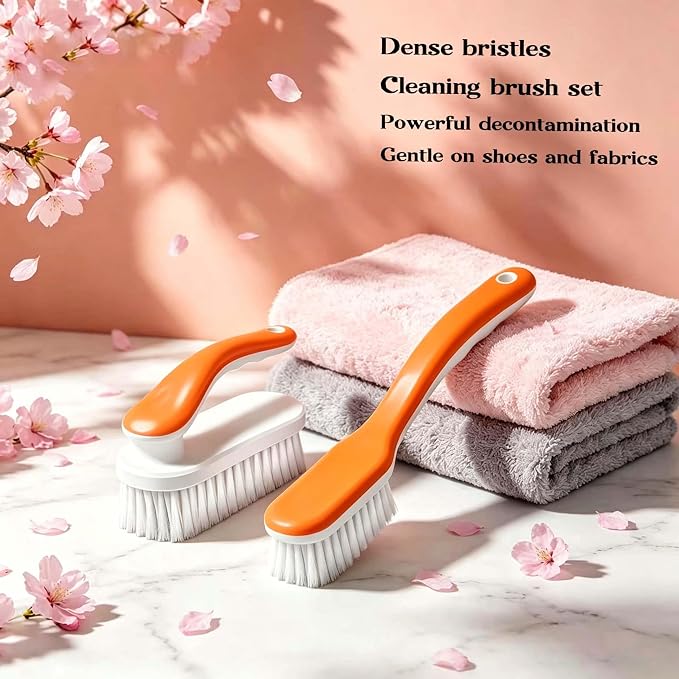 2pc Multi-Purpose Household Cleaning Brush Set, Ergonomic Comfort Grip - Image 6
