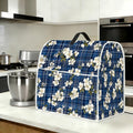Stand mixer cover with handle and storage bag, reusable and washable, stylish retro floral design, keeps kitchen countertops clean and tidy (fits 6-8 quart mixers).