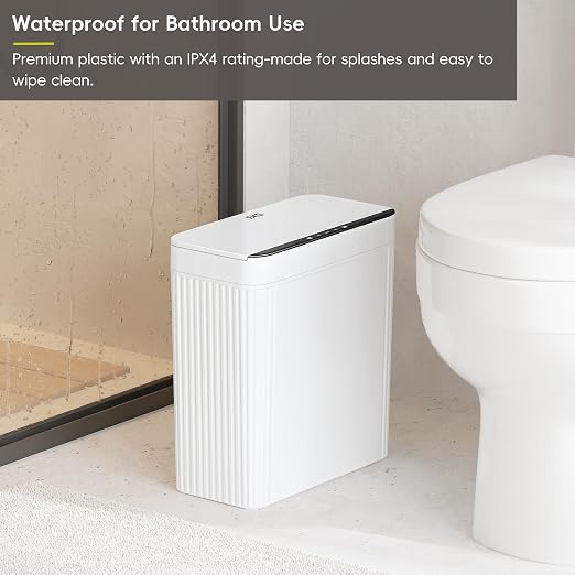 EKO Brio 10L/2.6 Gallon Motion Sensor Trash Can, Automatic Touchless Bathroom - Image 7