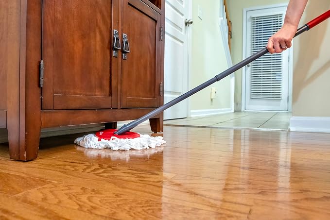 O-Cedar EasyWring Microfiber Spin Mop & Bucket Floor Cleaning System + 2 Extra - Image 12