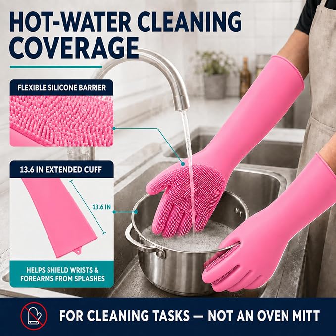 Silicone Dishwashing Gloves - Image 3