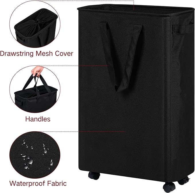 efluky Slim Laundry Hamper - Image 4