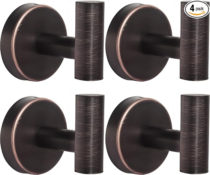 Bathroom Robe Towel Hooks Coat Wall Hook Stainless Steel Heavy Duty Door Hanger by Homagic