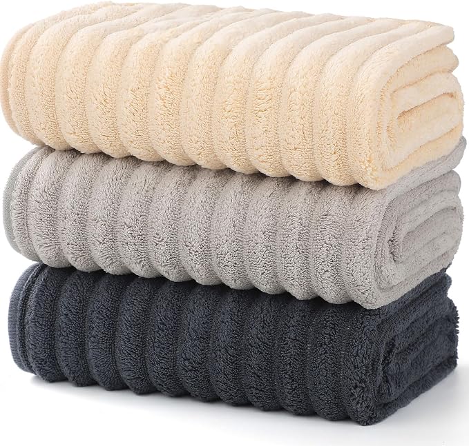 Luxury 3-Piece Quick-Dry Bath Towel Set – Ultra Soft Microfiber Towels | Hand - Image 2