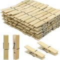 Natural Bamboo Clothespins 20-Pack Wooden Clothes Pins by GZXUNFA