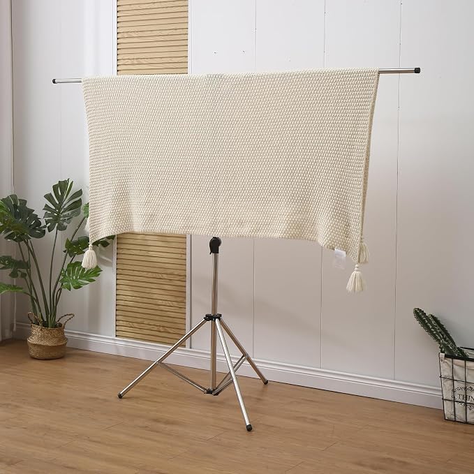 Foldable Portable Space Saving Stainless Steel Clothes Drying Rack. - Image 4