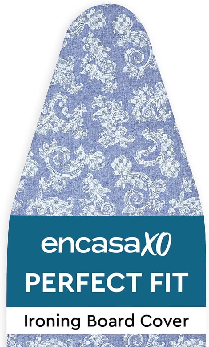 Encasa XO Padded Ironing Board Cover and Pad 54"x18" Blue by EncasaXO