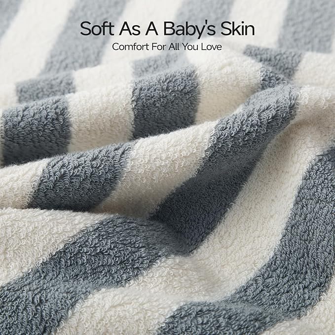 REDKISS Striped Hand Towels for Bathroom, Kitchen Decor, Guest Use, Kids & - Image 6