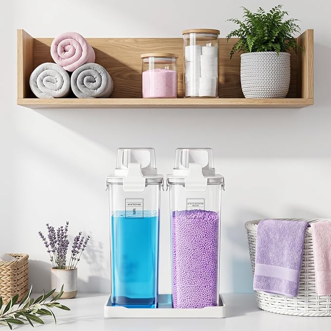 94oz Laundry Detergent Dispenser Container, Soap Dispenser, 2 Pack - Image 3