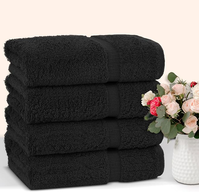 Chakir Turkish Linens 100% Cotton 4-Pack Bath Towels 27x54, Oeko-Tex Certified - Image 4