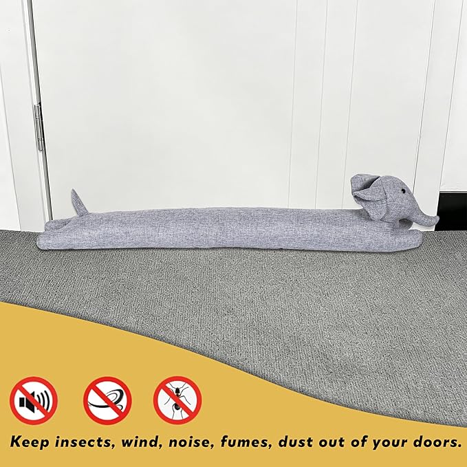 36 Inch 3LB Heavy Duty Under Door Draft Stopper, Decorative Soundproof Door - Image 6
