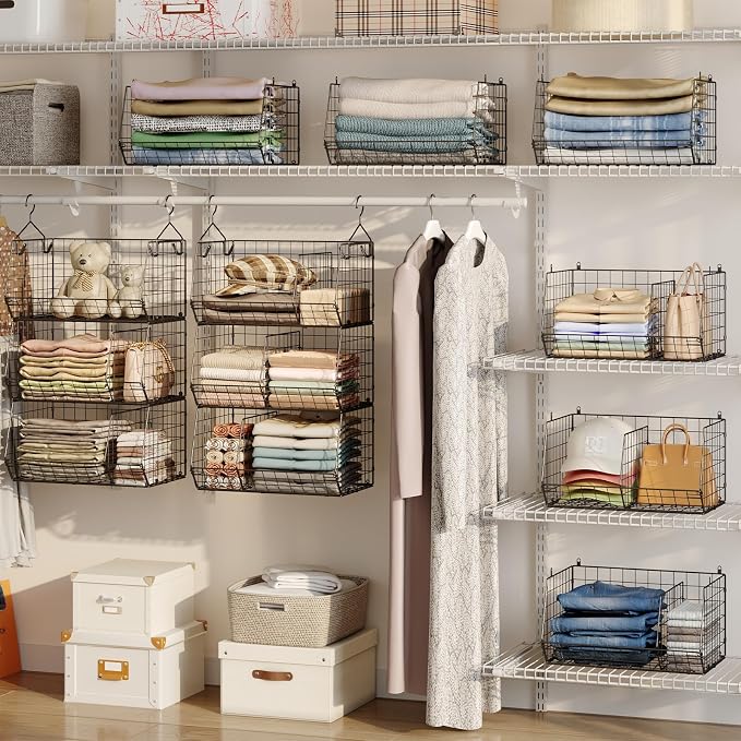 Jautokerdar 3 Tier Closet Hanging Shelves - Image 2