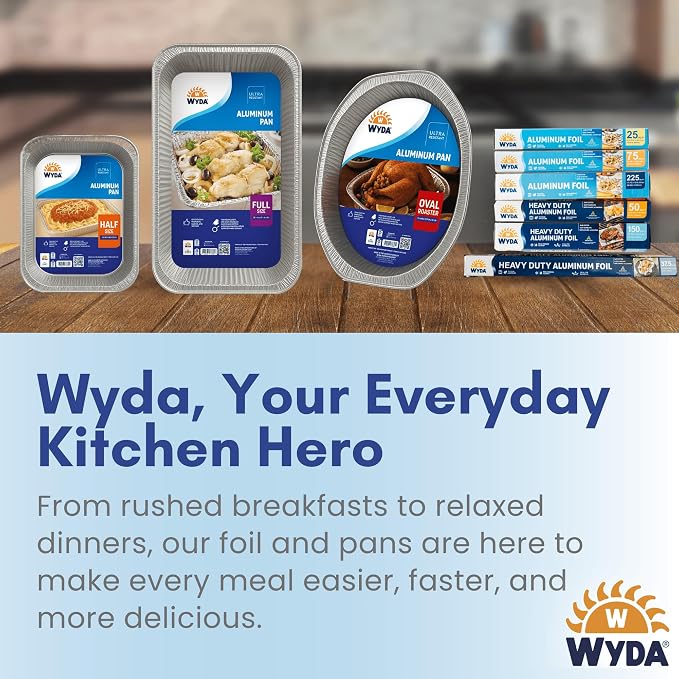 Wyda Aluminum Foil Roll – 225 Sq Ft | Food-Grade - Image 8