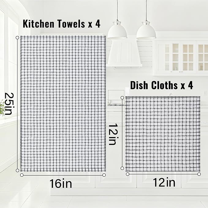 Homaxy Kitchen Towels and Dishcloths Set - Image 3