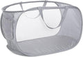 Durable Collapsible Laundry Baskets, Mesh Pop Up Laundry Hamper by Bemkoo