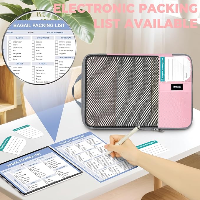 BAGAIL 4/6 Set/8 Set Compression Packing Cubes Travel Accessories Expandable - Image 3