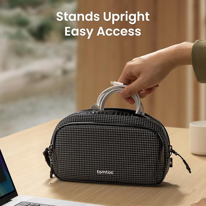 tomtoc Electronic Organizer Travel Case Performance, Dual Compartment Bag | - Image 4