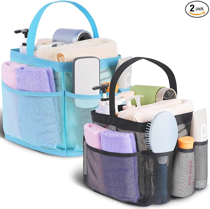 EUDELE 2 Pack Mesh Shower Caddy Portable by EUDELE