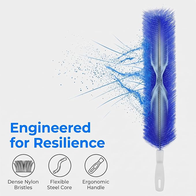Bendable Microfiber Head, 2026 Fan Cleaner Brush Reusable Dust Remover Washable - Image 4