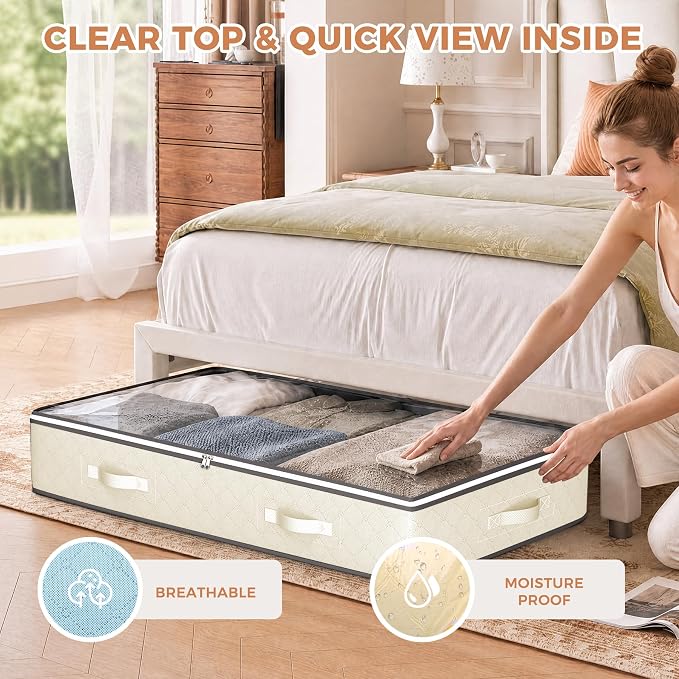 4 Pack Under Bed Storage Containers - Image 6
