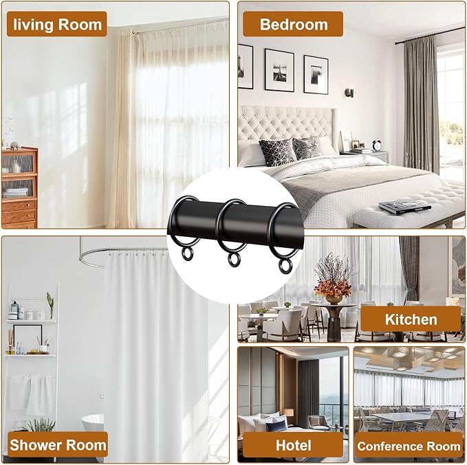 50 Pack Metal Curtain Rings - Image 7