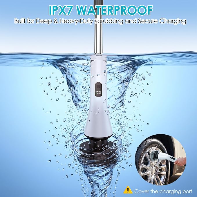 Electric Spin Scrubber for Bathroom, Power Cleaning Brush - Image 7
