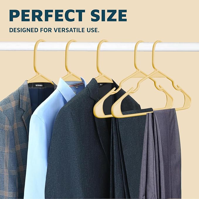 Lifemaster Plastic Clothes Hangers – Heavy Duty Hanger Set, - Image 10