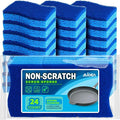 AIDEA Non Scratch Scrub Sponge-24Count, Sponges Kitchen, Sponges by AIDEAHOME