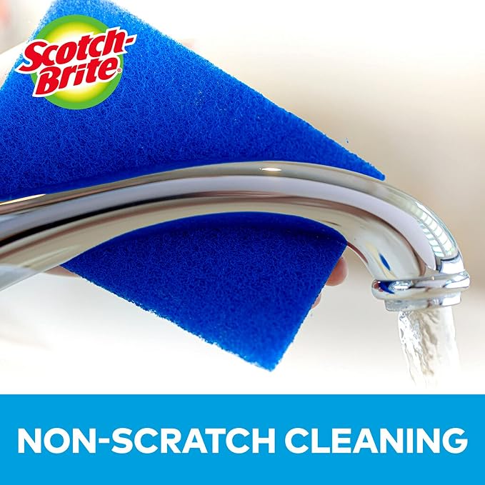 Scotch-Brite® Zero Scratch Scour Pad, 3 Scrubbing Pads, Non-Scratch Scouring - Image 8