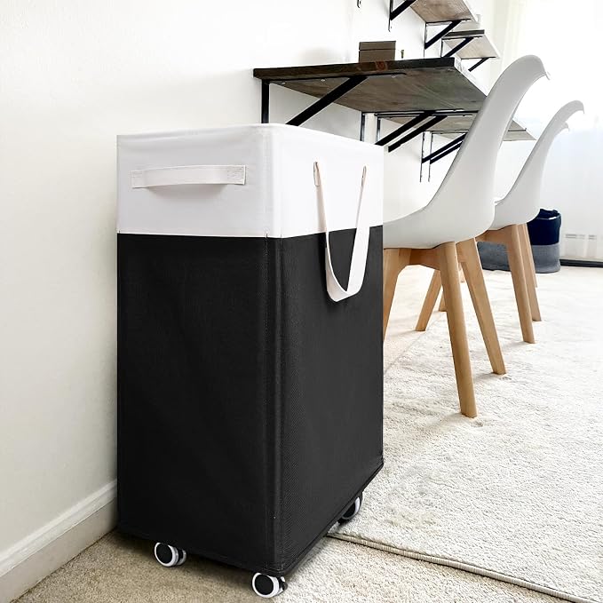 Goodpick 2-Pack Rolling Laundry Basket - Image 8
