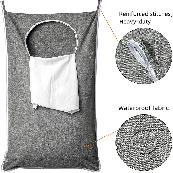 ANSTROUT XL Hanging Laundry Hamper, Extra Large Tear-resistance Door Hamper - Image 5