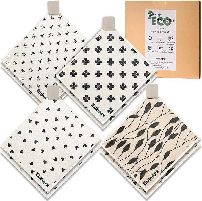 Eulnars Reusable Paper Towels, 200 Washes by Eulnars