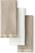 KitchenAid Gourmet Series Gridlines Kitchen Towels 3-Pack Set, 100% Cotton by KitchenAid