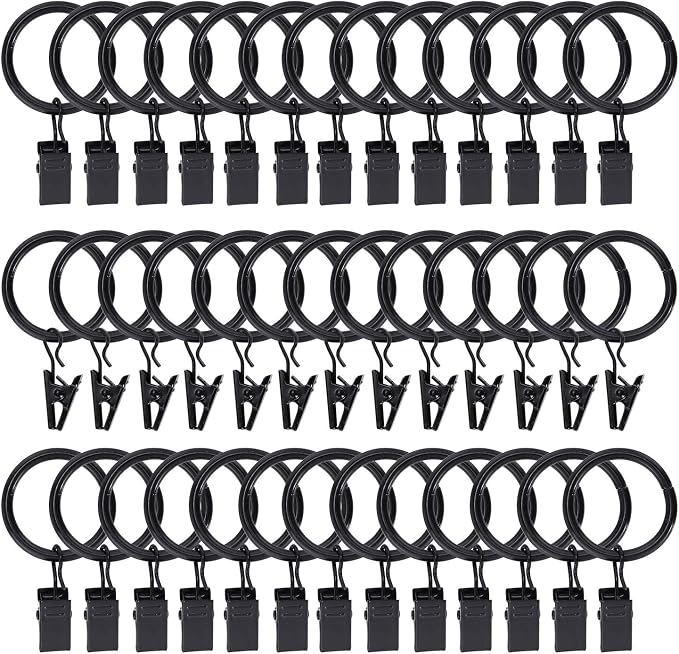 Lansian 72 Pack Curtain Rings by Lansian