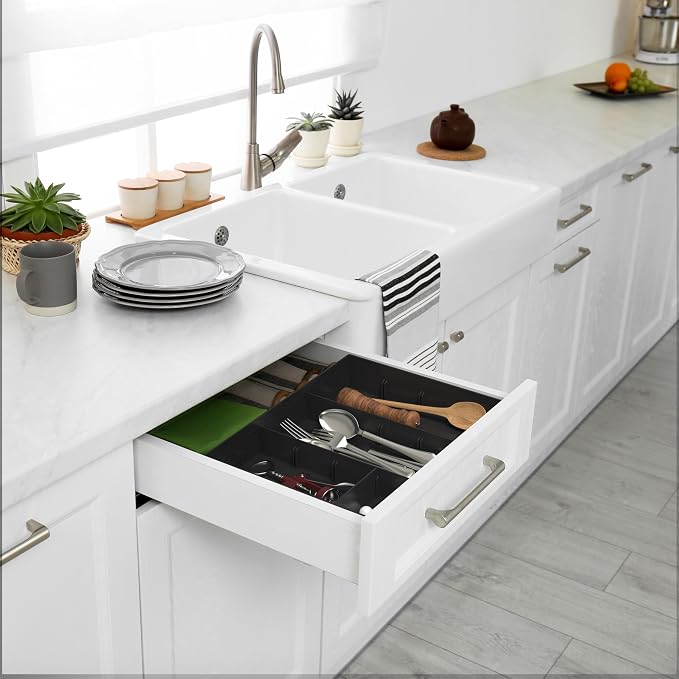 Simple Houseware Drawer Organizer Tray, 9 Compartments, and Craft Drawer or - Image 5