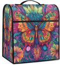 Kitchen Aid Mixer Cover Animal Butterfly Color Flowers Stand Mixer Cover Compatible with 6-8 Quarts Stand Mixers, Dust Covers with Zipper Pocket Foldable Washable Kitchen Aid Organizer Bag
